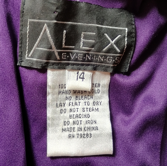 Alex Evenings Mother Of The Bride Rossette Lace Cap Sleeve Dress - Picture 9 of 9